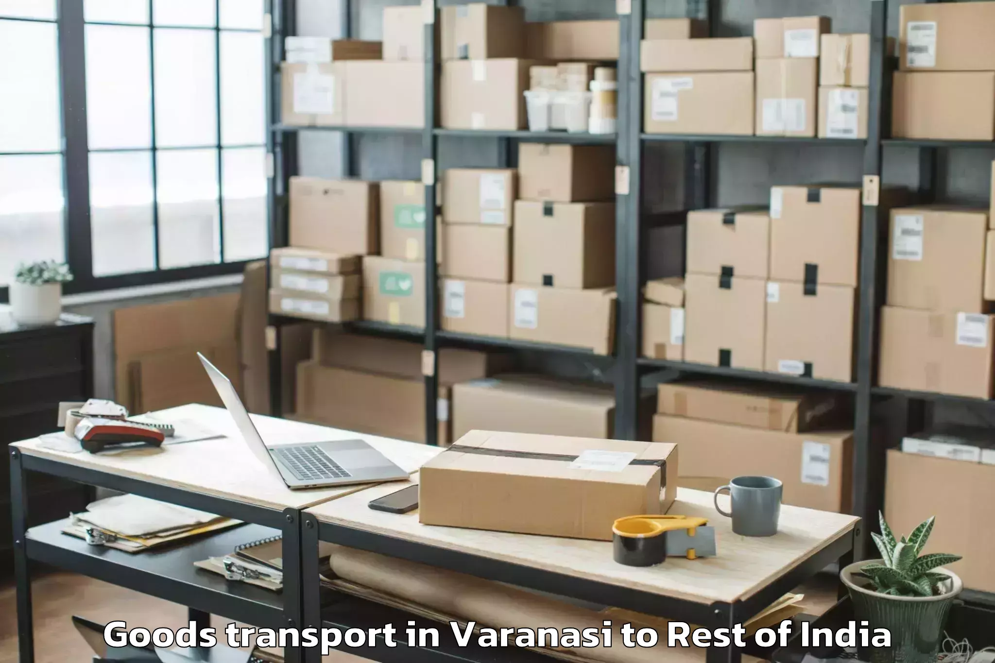 Book Varanasi to Cherla Z Goods Transport Online